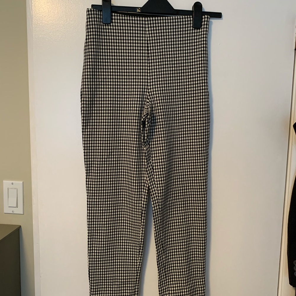 H&M High Waisted Gingham pant
